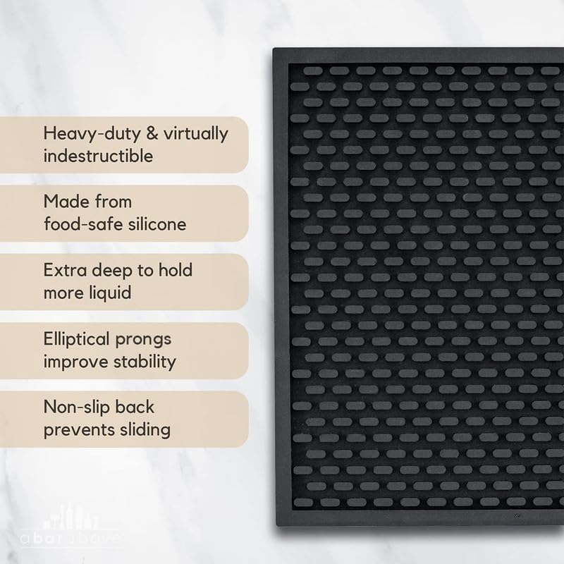 Heavy Duty Bar Mat (Black / Single 12" x 18")