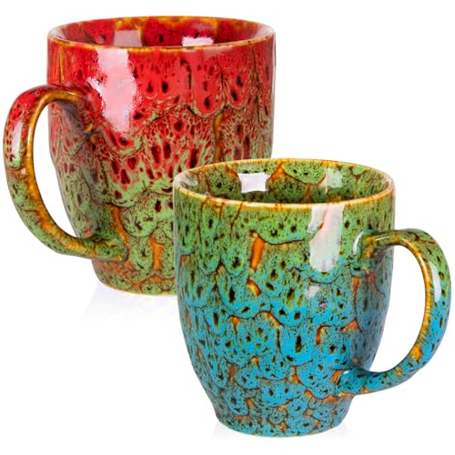 Set of 2 Durable 16 oz Coffee Mugs
