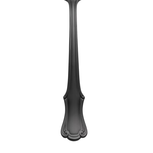896767 James Street Satin Black 20 Piece Flatware Set