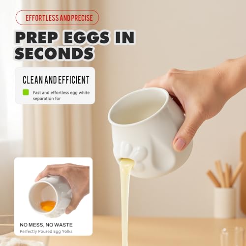 Ceramic Egg Separator Suitable for Kitchen Baking Small Tools