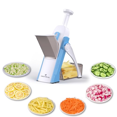 Safe Mandoline Slicer 5 in 1 Vegetable Chopper