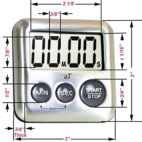 Digital Kitchen Timer Stainless Steel