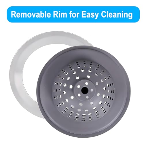 2 Pack Kitchen Sink Drain Strainer Silicone Stainless