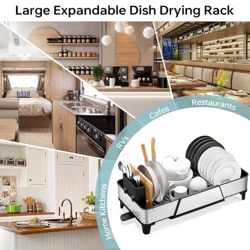 Triple Expandable Dish Drying Rack