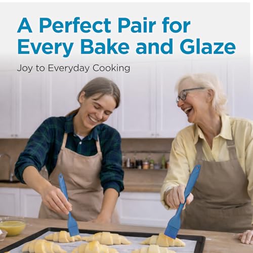 WaltzGrip Platinum Silicone Basting Pastry Brush Set of 2