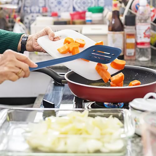 Silicone Kitchen Cooking Utensils Set (Dark Blue)