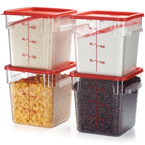 4 Pack Food Storage Container with Lid