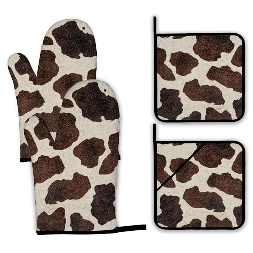 Abstract Daisy Flower Oven Mitts and Pot Holders