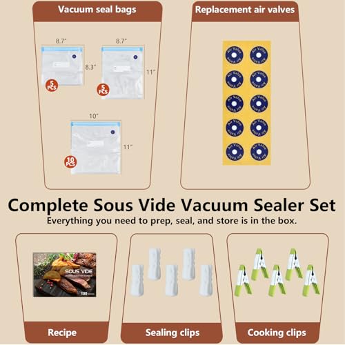 Sous Vide 8 Quart Suveed Cooking Machine (sous vide+seal bags)