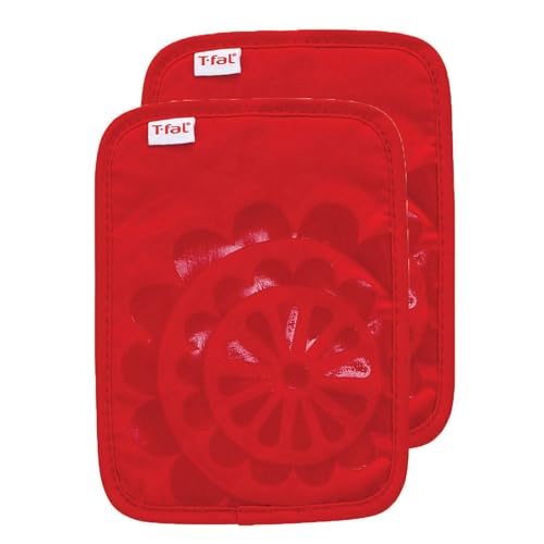 Medallion Design Pot Holder and Heating Pad (Red / Pot Holders)