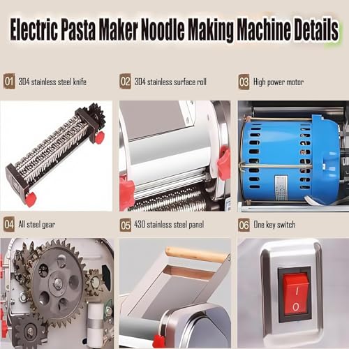750W Electric Pasta Maker (1.8mm round knife)