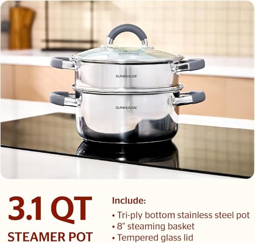 Stainless Steel Steamer Pot for Cooking