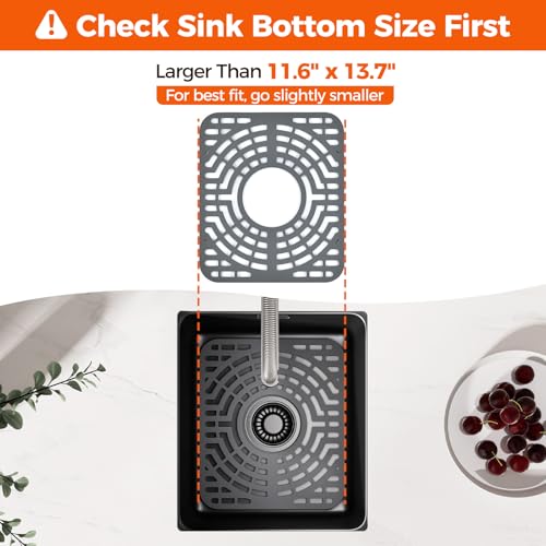 Silicone Sink Protector for Kitchen Sink (12x14 center)