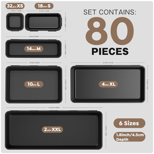 6Sizes & 80PCS】 Tool Box Organizer