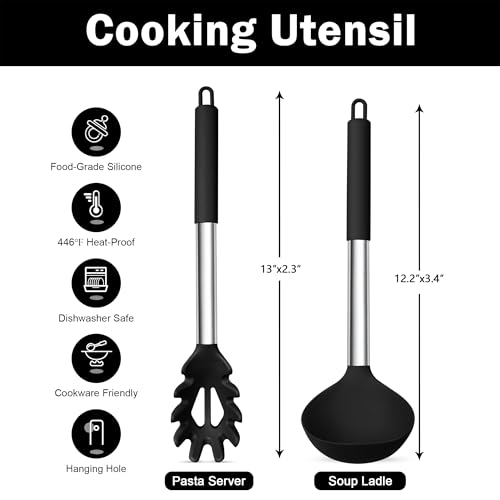 Silicone Pasta Fork and Ladle