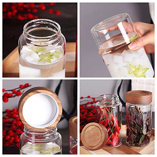 glass jar with colour screw lid