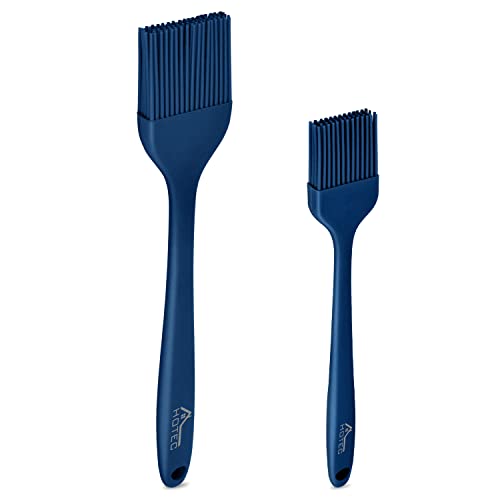 5 pieces Set Basting Brushes Silicone Heat Resistant Pastry Brushes Spread Oil Butter Sauce Marinades for BBQ Grill Barbecue Baking Kitchen Cooking BPA Free Dishwasher Safe
