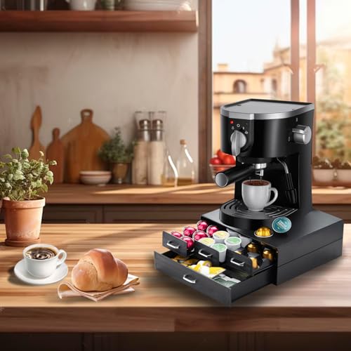Coffee Pod Holder with Drawers