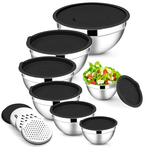 Stainless Steel Mixing Bowls with Lids