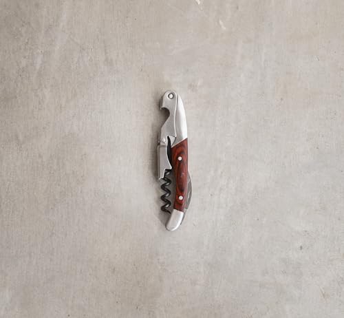 Country Home Double Hinged Wood Corkscrew