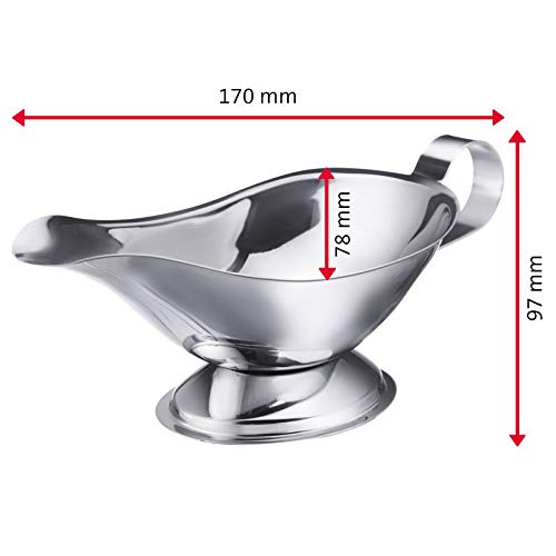 Stainless Steel Gravy Boat 120 ml (4.1 Ounces / Stainlesssteel)
