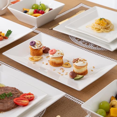White Porcelain Serving Platters for Party