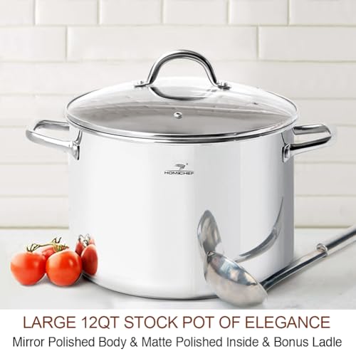 Large Heavy Stock Pot With Lid