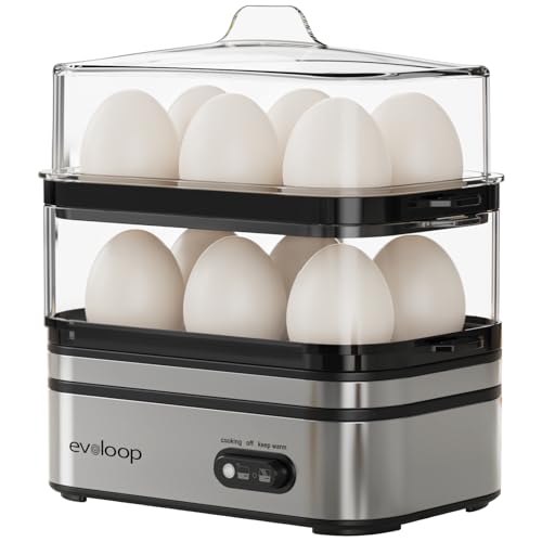 Rapid Egg Cooker Electric 12 Eggs Capacity