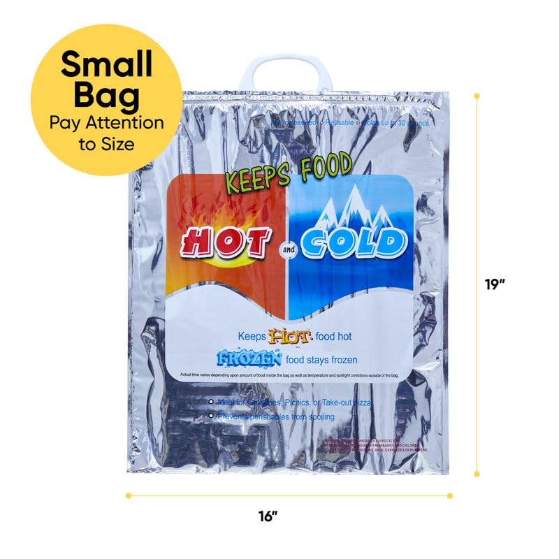 Hot and Cold Insulated Bags for Food Delivery