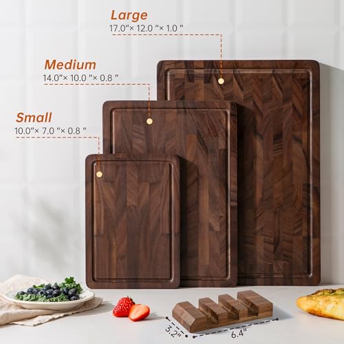 Walnut Wood Cutting Board Set (Walnut / Walnut Cutting Board Set)