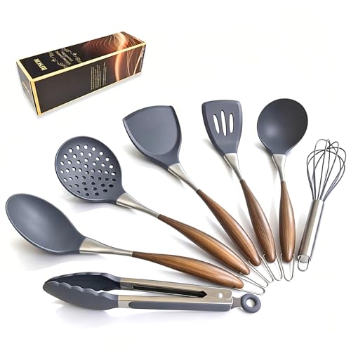 Silicone Cooking Utensil Set 7 (Gray)