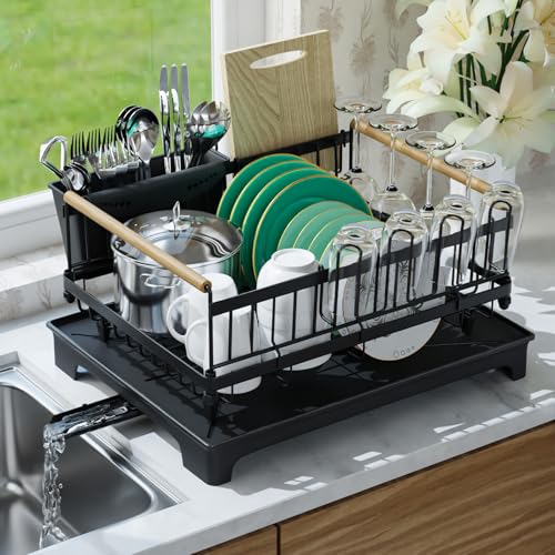 Dish Rack Large Capacity Dish Drying Rack for Kitchen Counter Anti