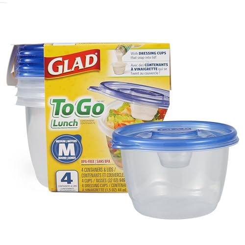 GladWare To Go Lunch Food Storage Containers with Lids