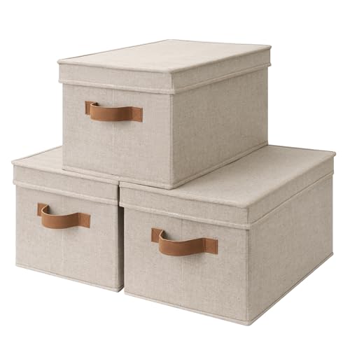 Fabric Storage Bins with Lids
