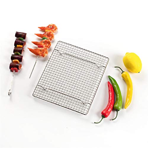 304 Stainless Steel Cooling Rack Versatile Baking Rack Heat Resistant Rust Proof Sturdy Grate