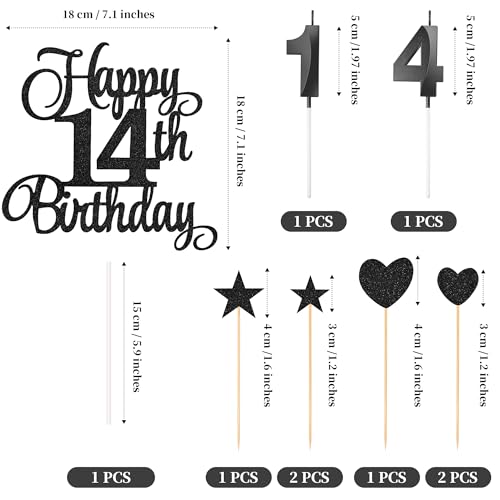 14th Birthday Cake Decorations