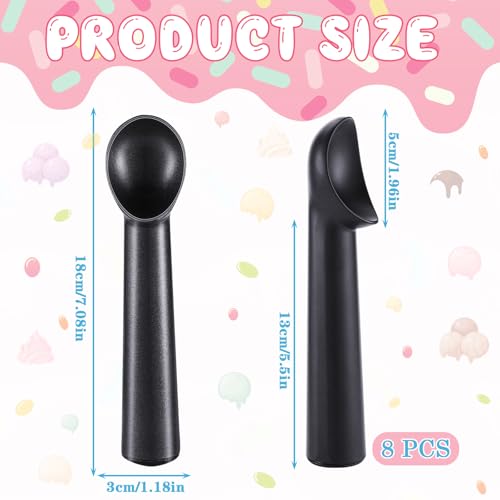 Ice Cream Scoop 7 Inch Nonstick Anti Freeze Ice Cream Scooper Aluminum Design Ice Cream Spoon for Gelatos Frozen Yogurt Fruit Sundaes Sorbet Almond Cookie Dough