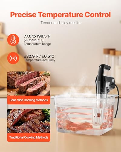 Sous Vide Precision Cooker (3.03 x 3.39 x 15.2 inch / 77 x 86 x 386 mm / Clamp Design)
