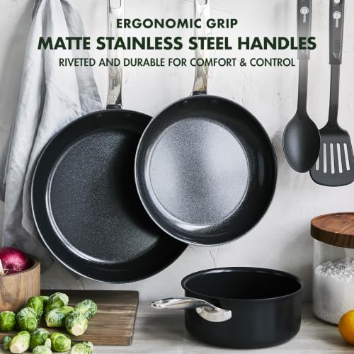 Chatham Prime Midnight Hard Anodized Healthy Ceramic Nonstick