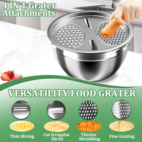 Mixing Bowls with Lids Set (Coal-Black)