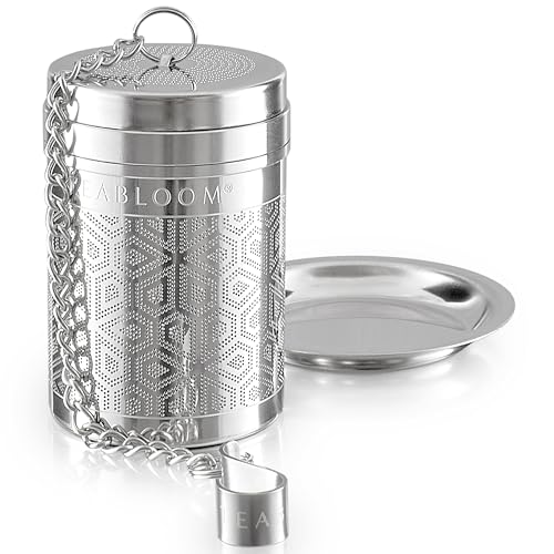 Puresteep Glass Tea Infuser with Lid & Drip Tray