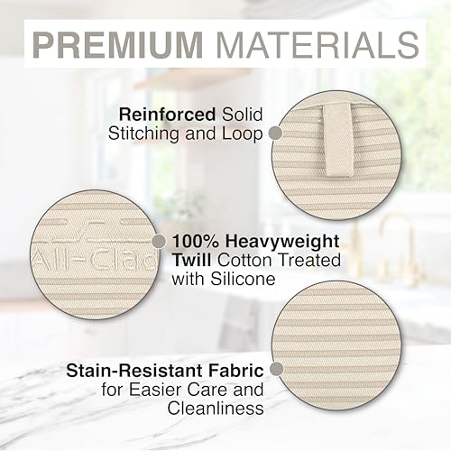 Premium Pot Holder & Hot Pad (Almond / 2 Pack)