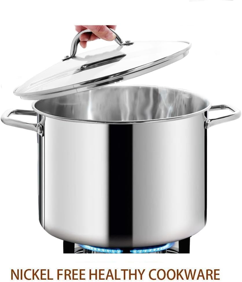 Large Heavy Stock Pot With Lid