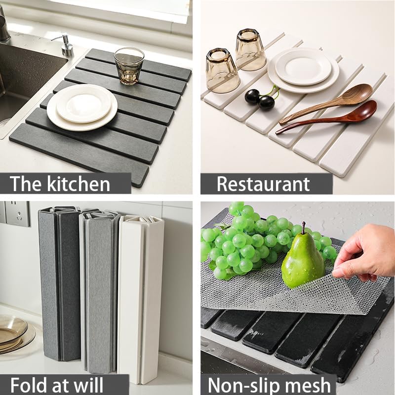 Stone Dish Drying Mats for Kitchen Counter