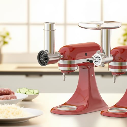 Meat Grinder & Stainless Steel Cheese Grater Attachment