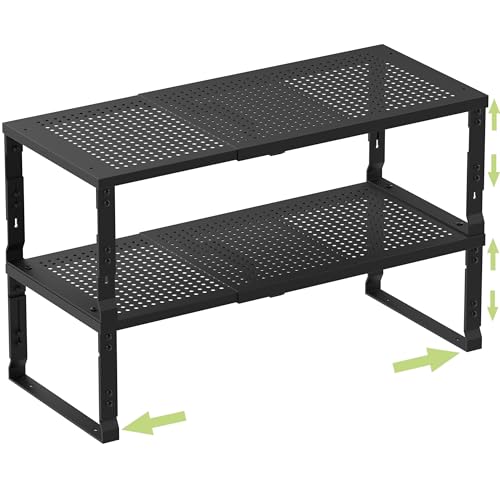 Heavy Duty Adjustable Metal Shelf Organizer