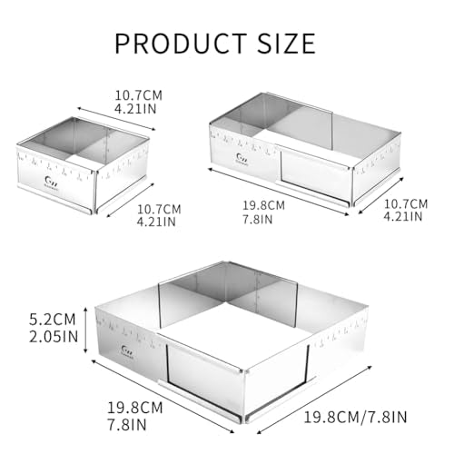 Extensible Stainless Steel Cake Mold