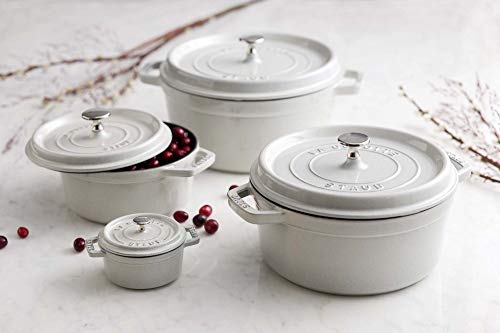 Cast Iron 5.5 (5.5-qt Round / White Truffle)