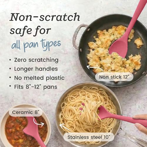 Starpack Like a Boss XL Silicone Cooking Utensils Set (Earthy Pink / XL Size Set of 6, 13.5")