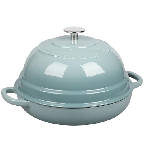 Enameled Cast Iron Dutch Oven Pot with Lid (Seasalt)
